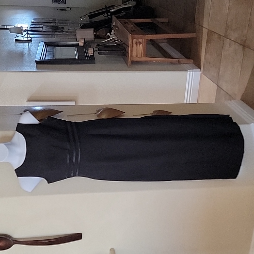 1001 Nights Side Slit Long Sleeveless Prom/Event Dress Black 15/16 Juniors